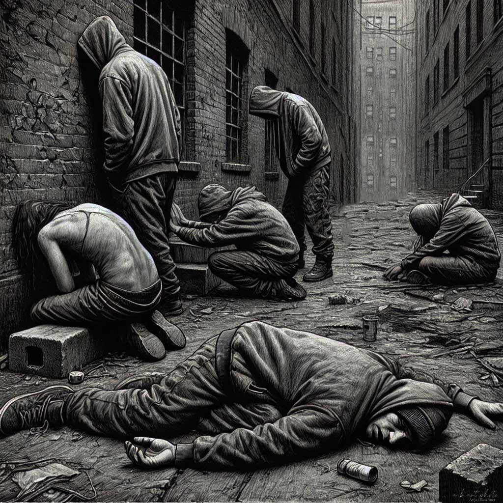 Tranq-Zombiedroge – Mein Gedicht Tranq City (Zombietown) über ein erschütterndes Bild unserer Zeit